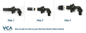 VCA Red Sea Reefer - 25mm Slip-Fit Adapter for 1/2" Loc-Line or RFG