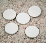 Ceramic Frag Plugs - 1.5" Flat Disks - Bulk 100 Pack