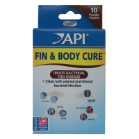 API Fin & Body Cure Freshwater Fish Powder Medication 10-Count Box