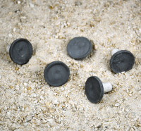 Ceramic Frag Plugs - 1" Black Frag Plugs - Bulk 100 Pack