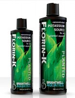 Brightwell Florin-K Potassium Source Fertilizer for Planted FW Aquaria 250 ml /8.5 fl. oz.