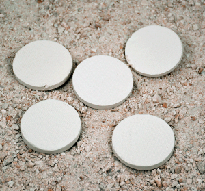 Ceramic Frag Plugs - 1.5" Flat Disks - Bulk 100 Pack