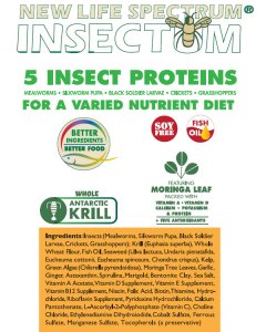 New Life Insectum Food - Large Sinking Pellet (3mm-3.5mm) - 2200g Bag