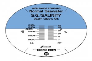 Tropic Eden Salinity Refractometer w/ ATC
