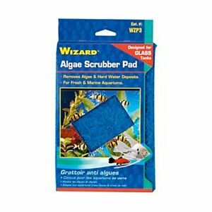 Penn-Plax Wizard Algae Scrubber Pad - 6" x 9" For Glass Aquariums
